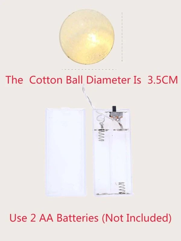 String Light With 10pcs Ball Bulbs