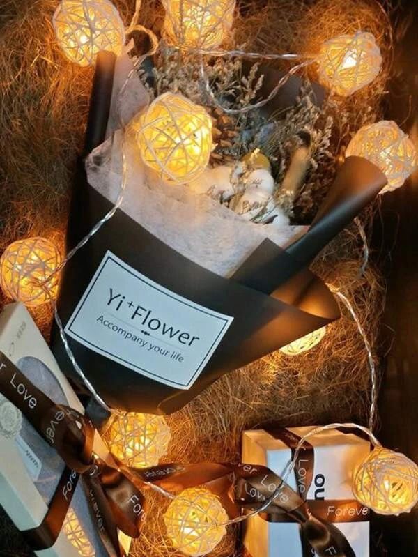 String Light With 10pcs Ball Bulb