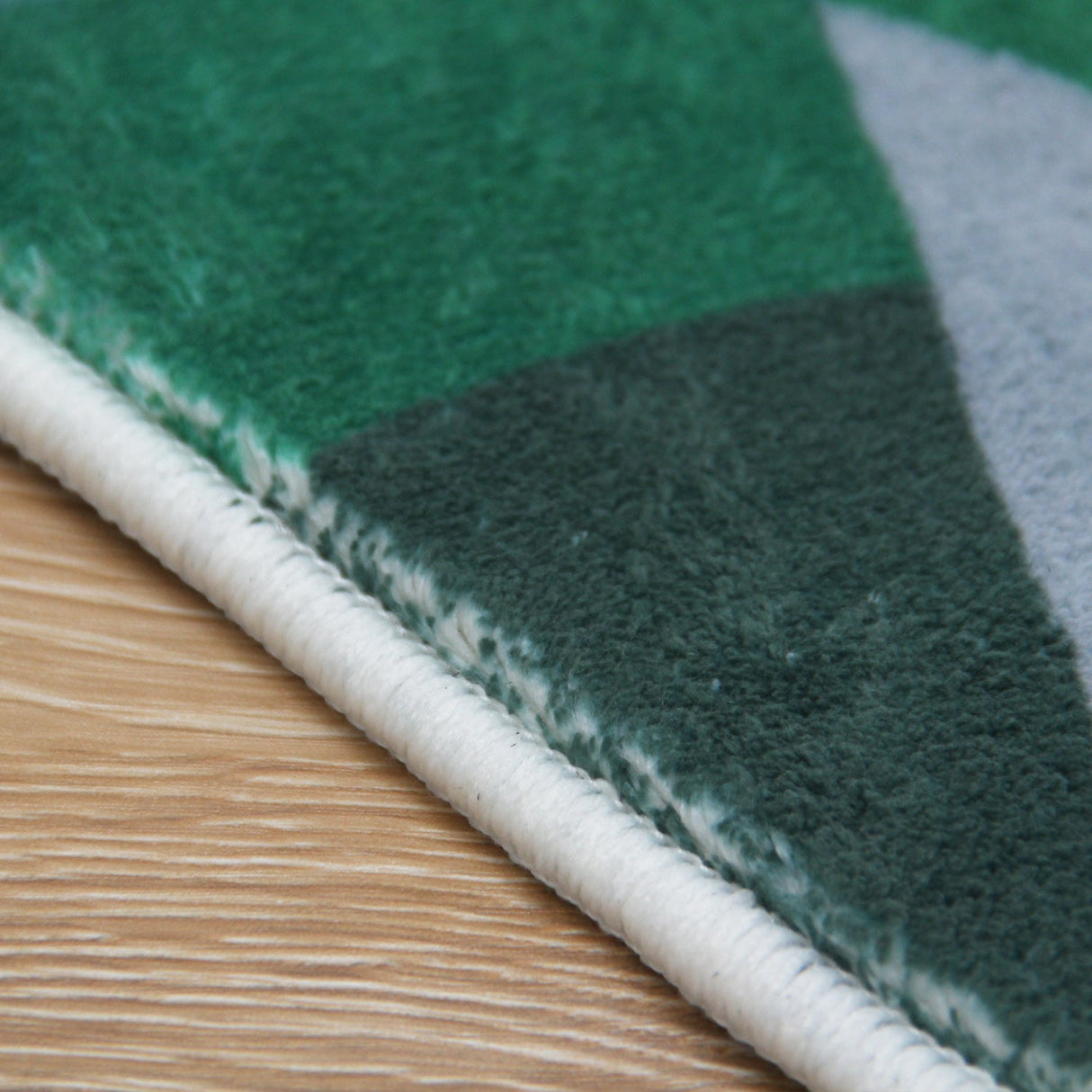 Feblilac Monstera Leaf Tufted Bath Mat – Tropical Plant Shaped Rug in Blue-Green Tones, Nature-Inspired Bathroom Decor