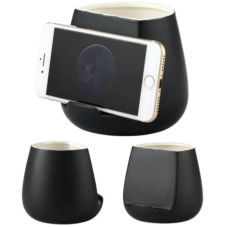 Ceramic toothbrush cell phone storage rack | Solid Color