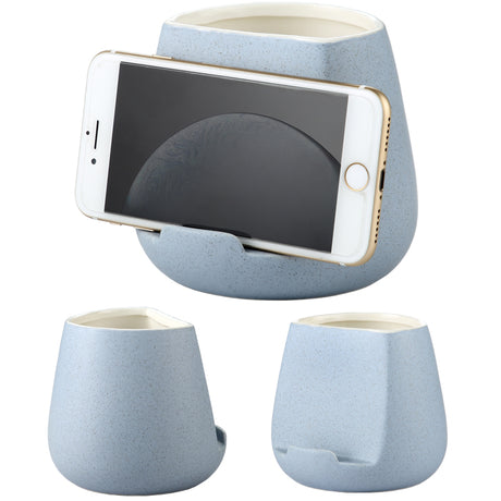 Ceramic toothbrush cell phone storage rack | Solid Color