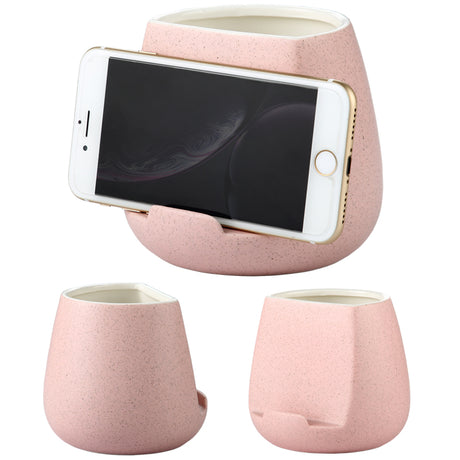Ceramic toothbrush cell phone storage rack | Solid Color