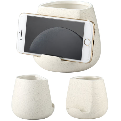 Ceramic toothbrush cell phone storage rack | Solid Color