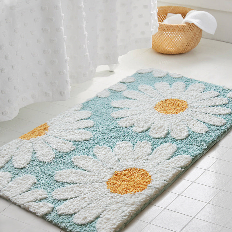 Feblilac Cute Daisy Bath Mat