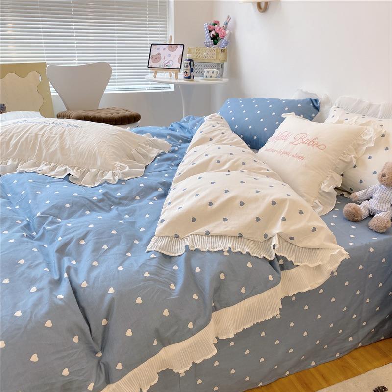 Tiny Heart Cotton Bedding Set