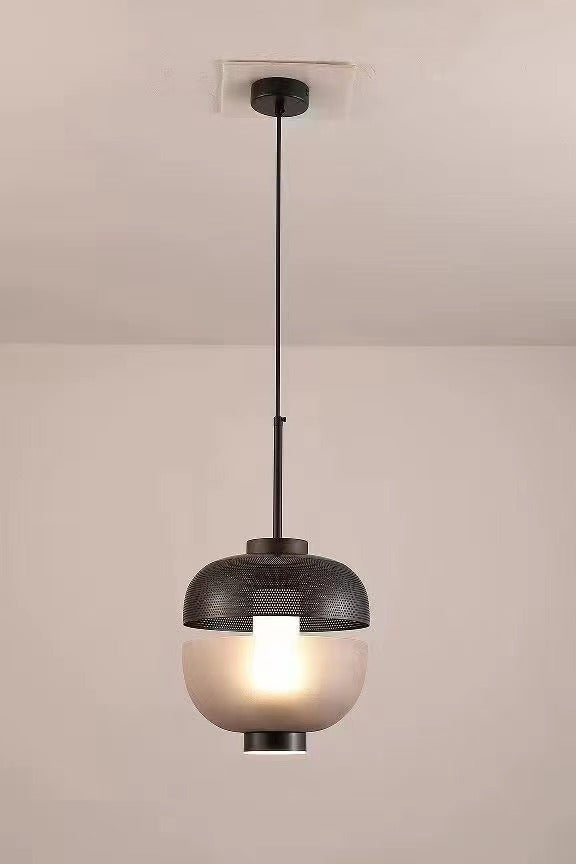 Frosted Glass Black Pendant Lighting