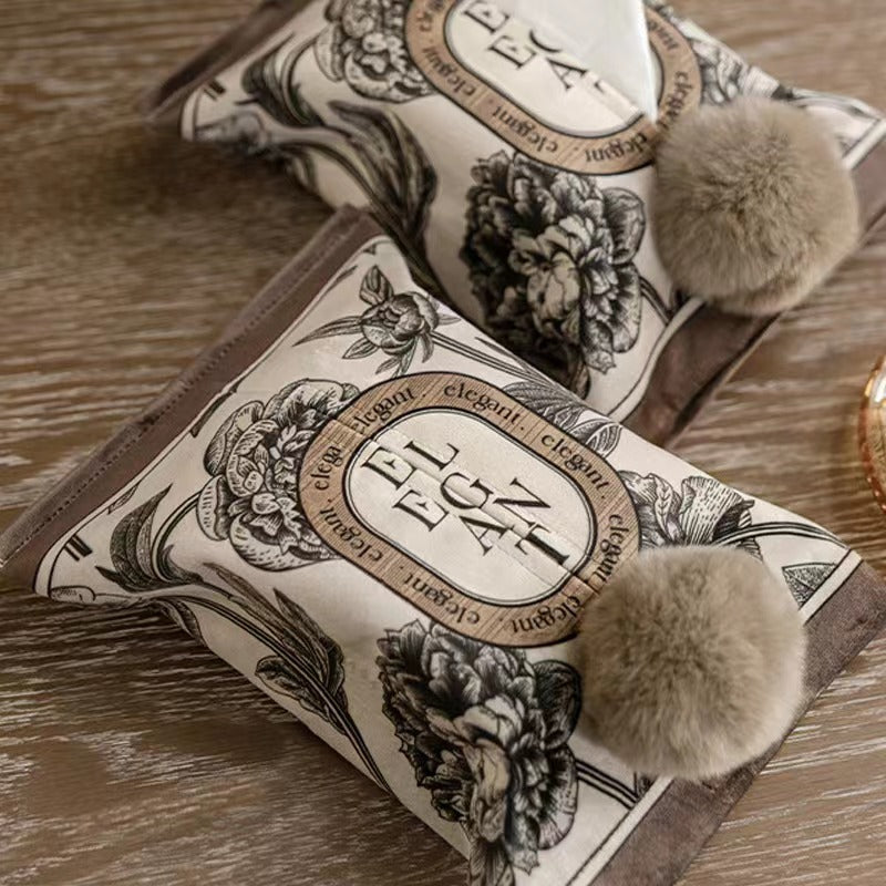 Li Feier American retro tissue box light luxury high-end living room household paper drawer fabric ns French drawer box