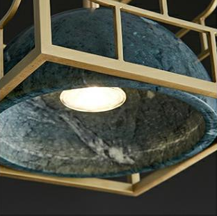 Bronze Marble Pendant Lamp