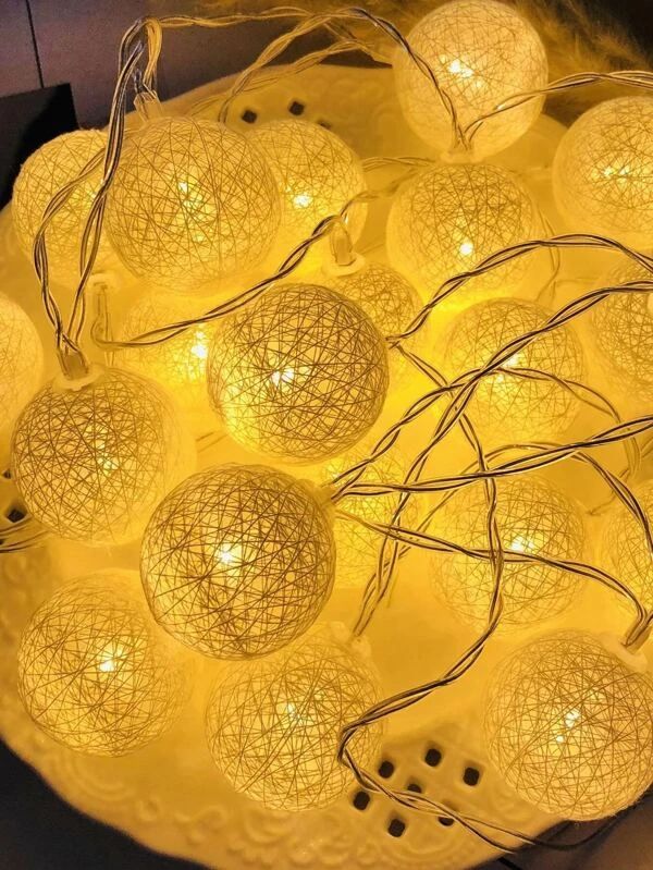 20pcs Led Cotton Ball String Light