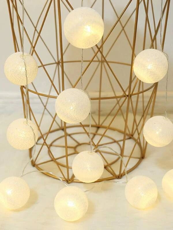 20pcs Led Cotton Ball String Light