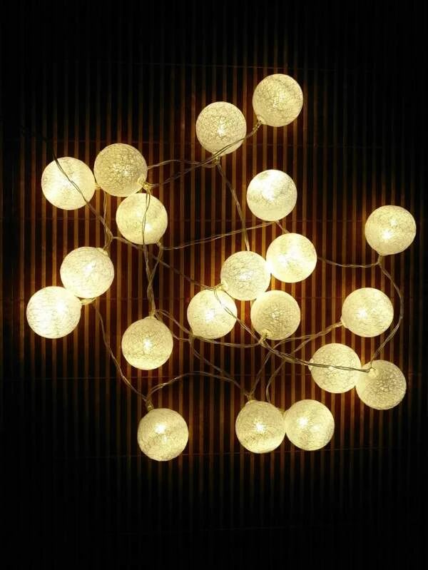 20pcs Led Cotton Ball String Light