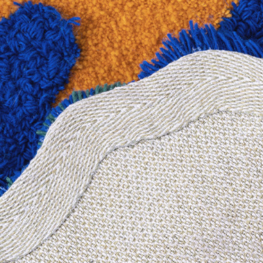 Feblilac 3D Blue-Green-Yellow Moss Wool Area Rug, Multiple Sized Floral Bedroom Mat, Plants Tufted Area Carpet/Tundra/Forest/Moss Rug/Art/Kids Play Rugs Carpet/Nursery/Bedside/Wool Rugs/Meadows Rug/Customized Rugs/Comfy Rugs, Hot Bedroom Mat
