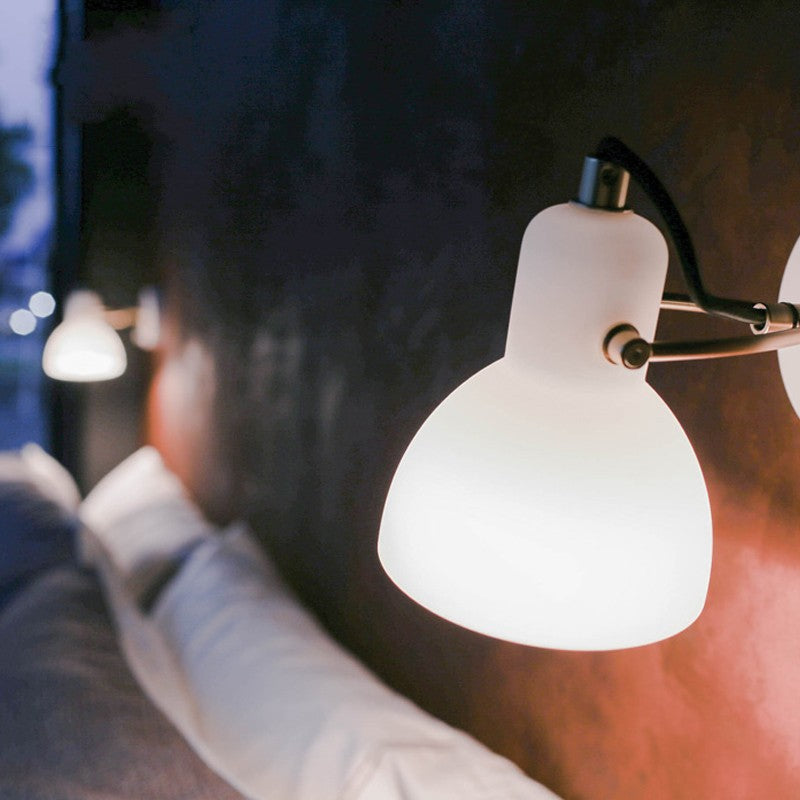 Adjustable Glass Wall Sconce