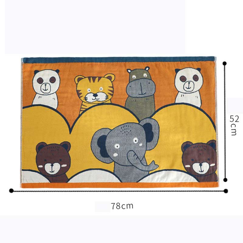 Animal Party Cotton Comfy Bath Towel