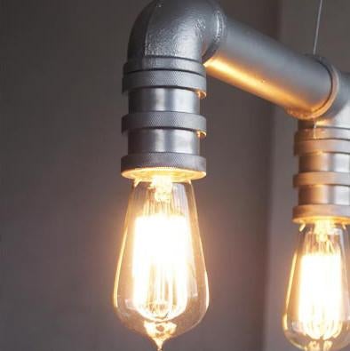 4 Head Water Pipe Industrial Pendant Light