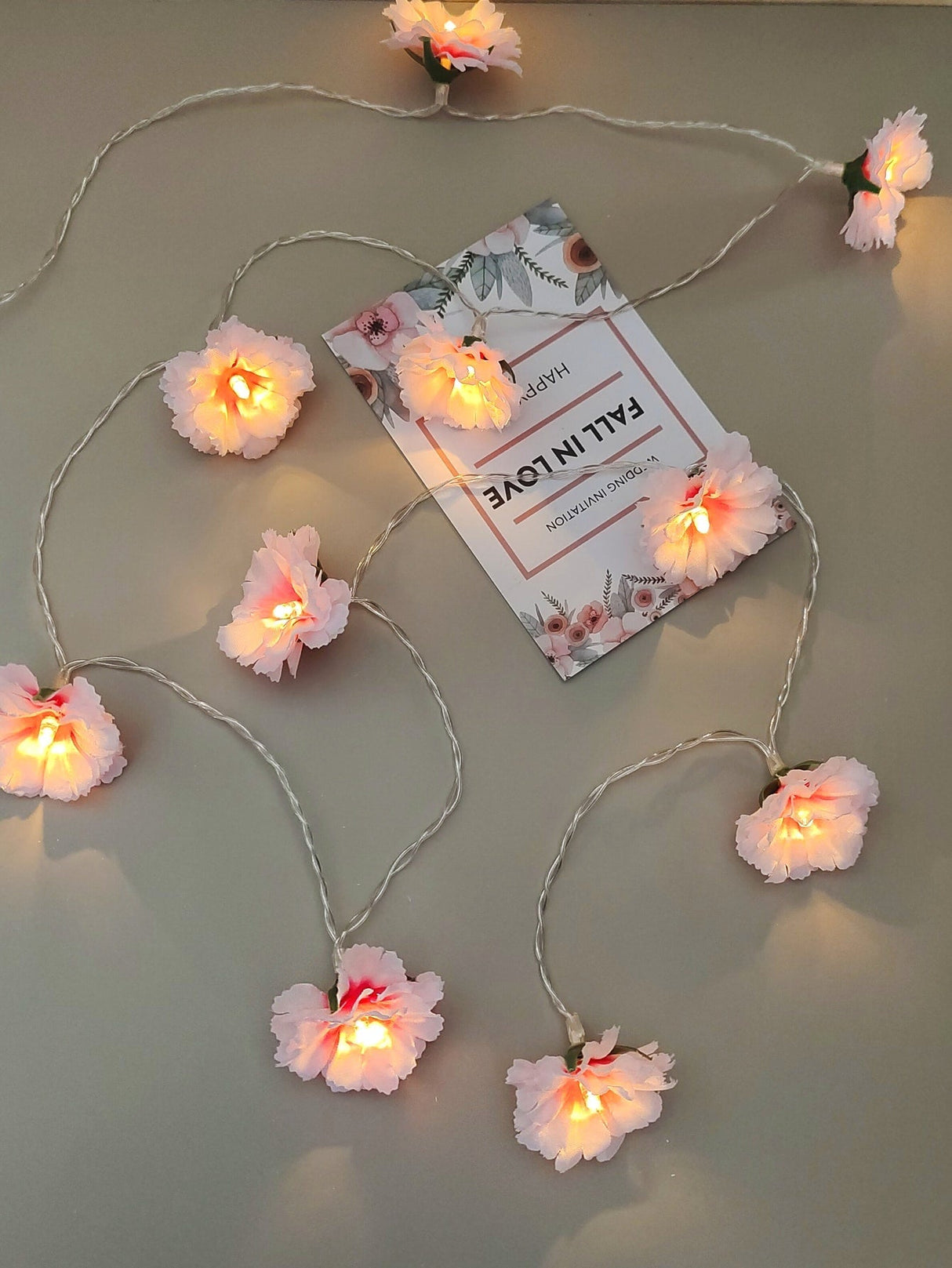 String Light with 10pcs Cherry Shaped Bulb 1pc - Novelty Lighting