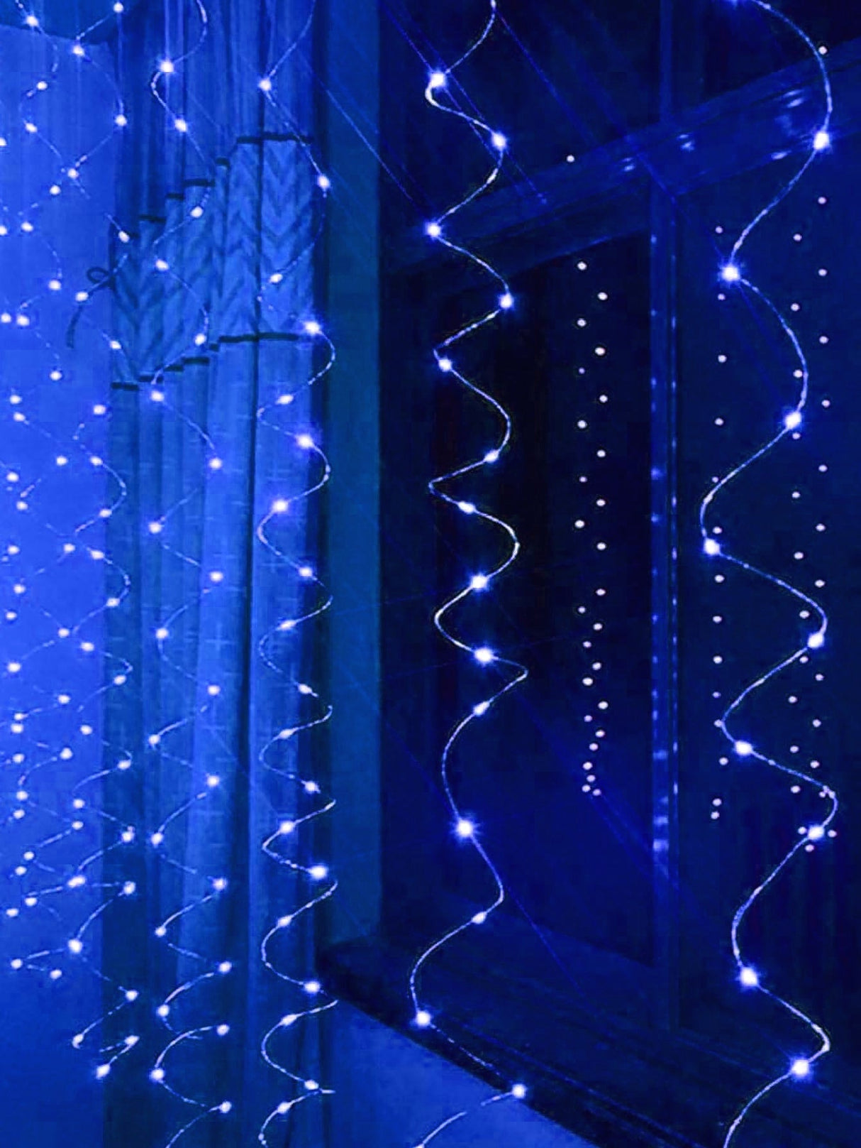 Control Curtain Decorative String Light with 300pcs Bulb Remote - Novelty Lighting