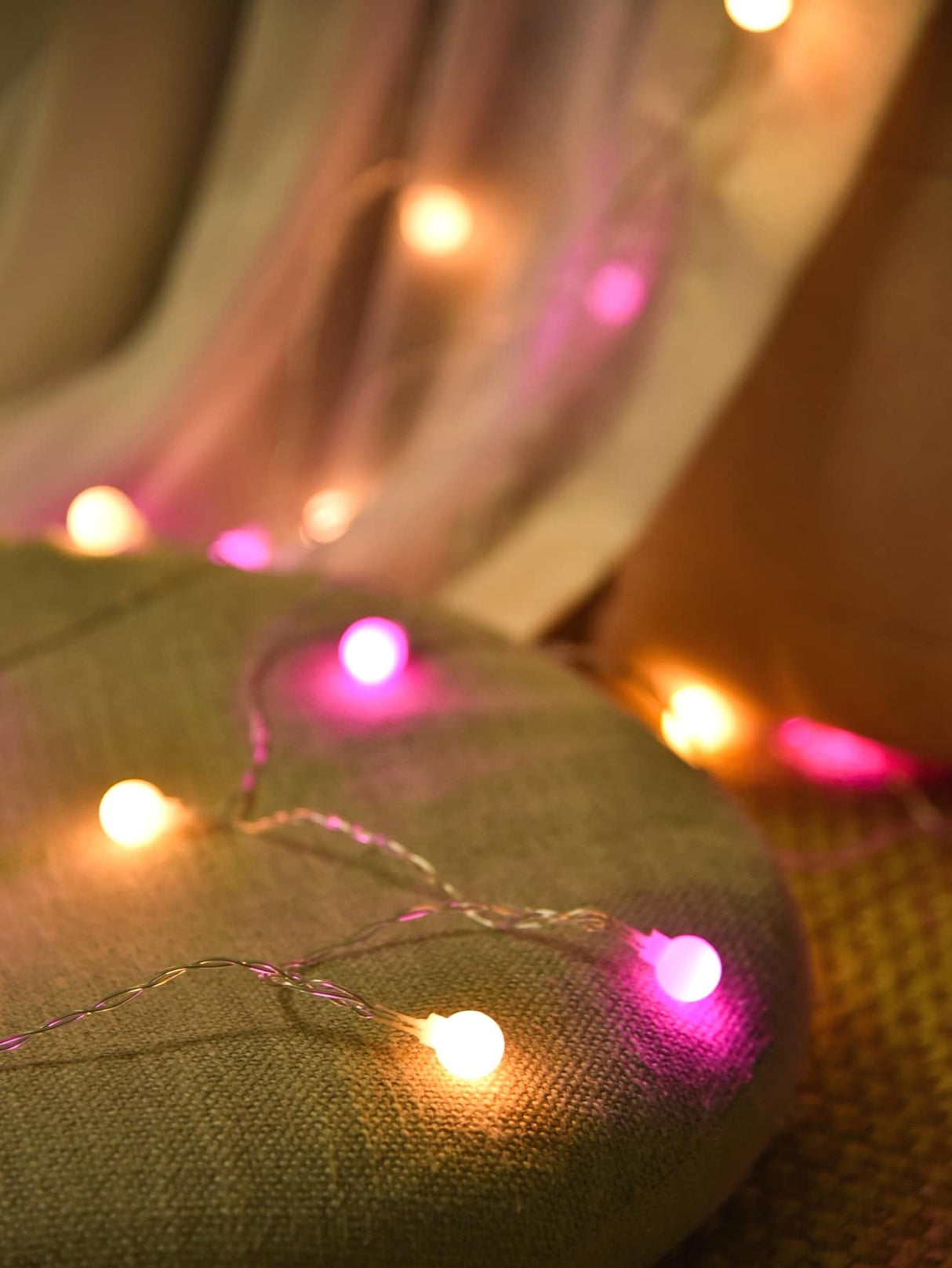 String Light with 10pcs Ball Shaped Bulb 1pc - Novelty Lighting