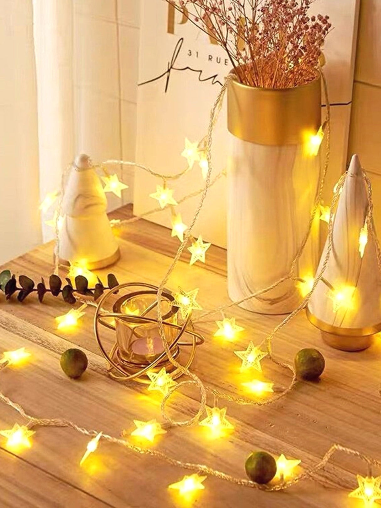 Star Bulb String Light 20pcs - Novelty Lighting