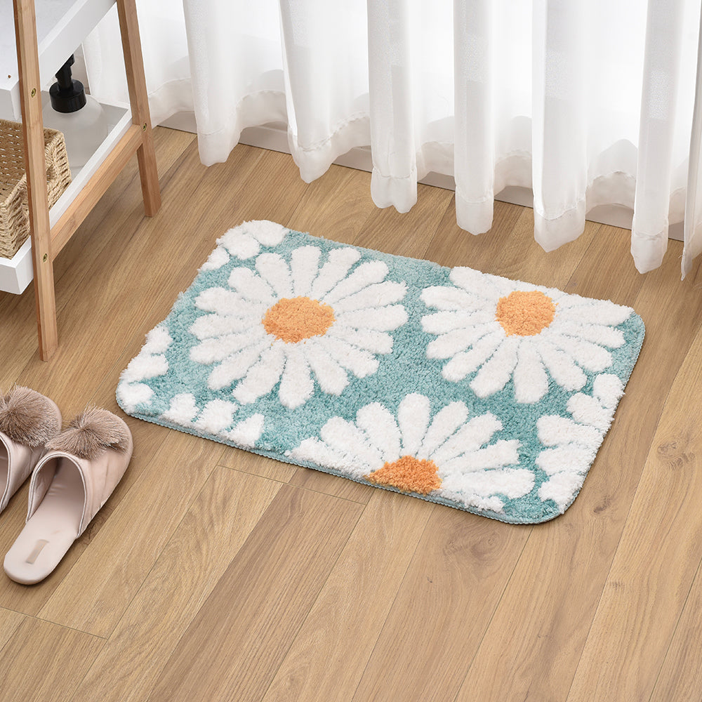Feblilac Cute Daisy Bath Mat