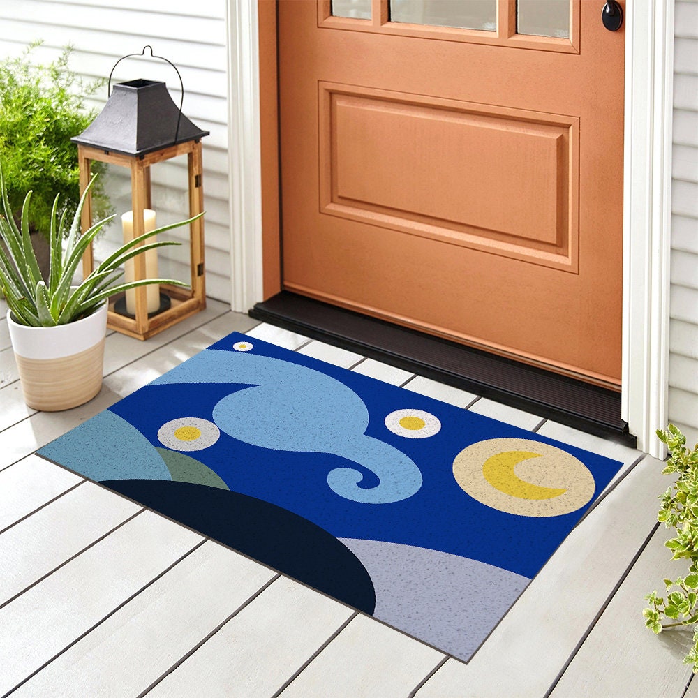 Cartoon Starry Night PVC Entrance Mat