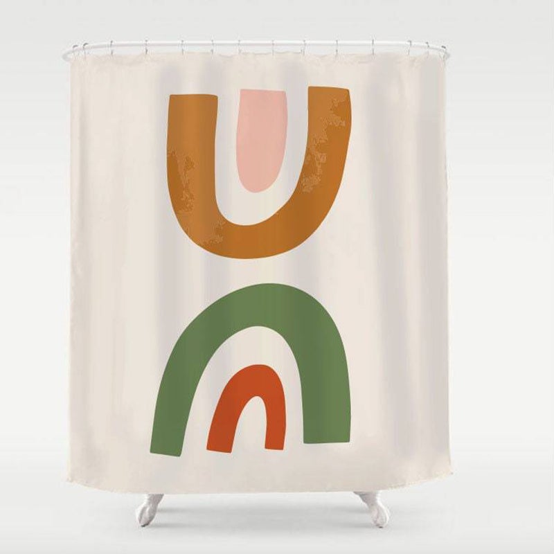 Abstract Rainbows Shower Curtain