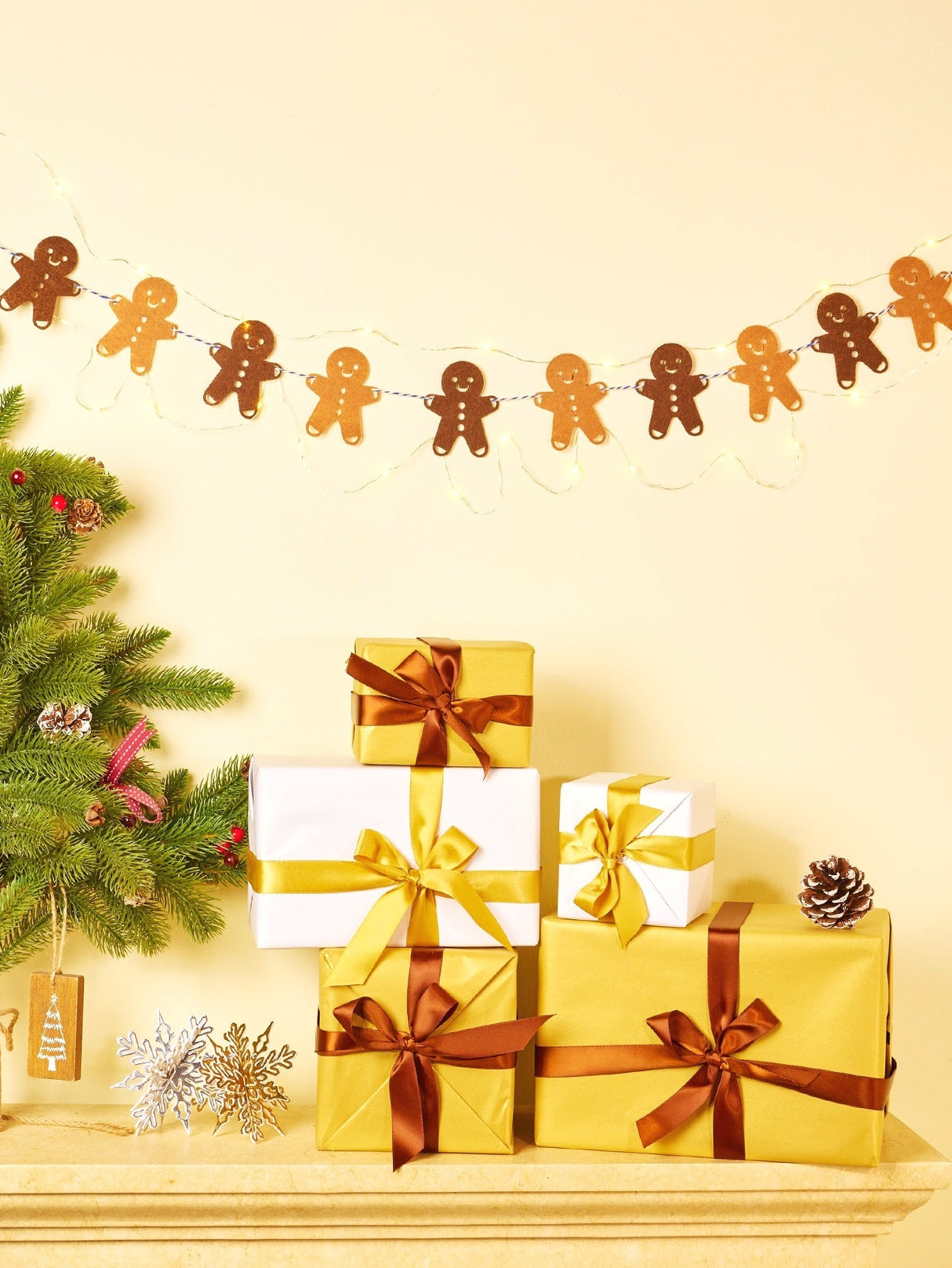 3m Christmas Gingerbread Garland String Light 1pc - Lighting & Lamp