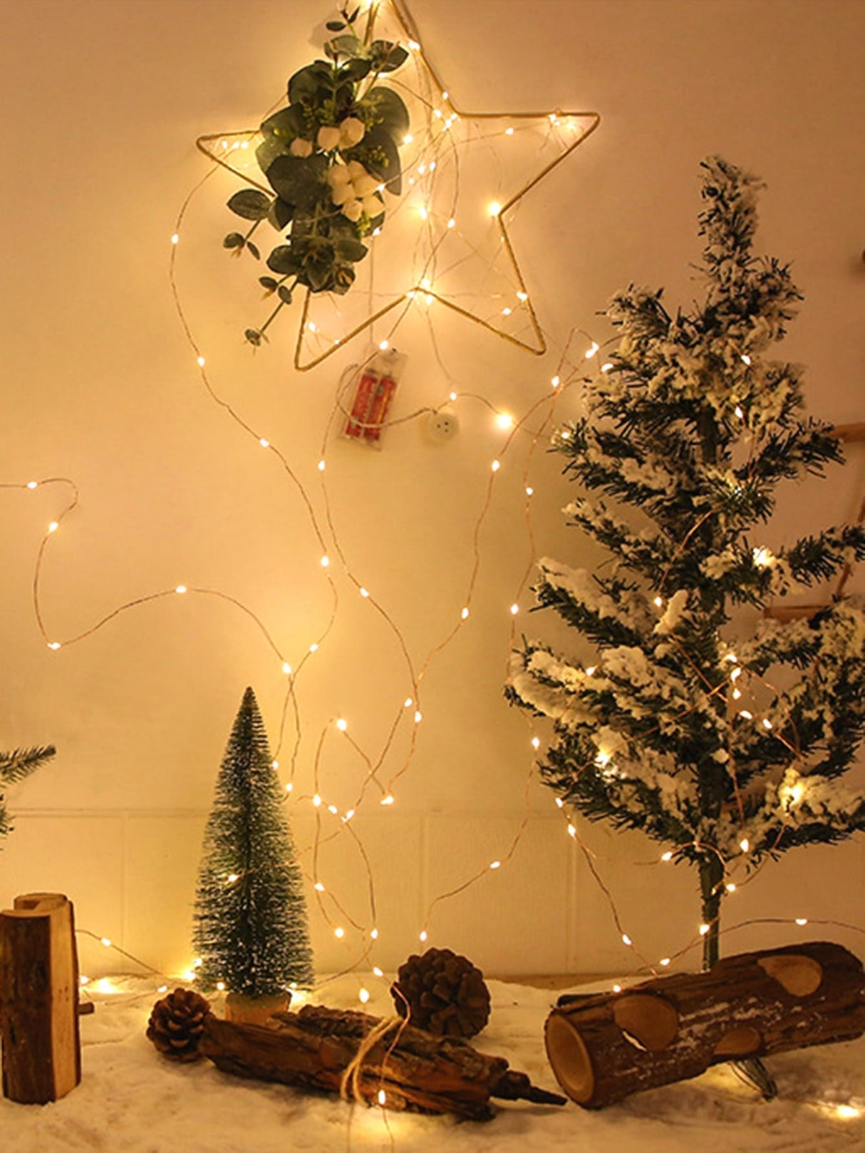 Copper String Light with 200pcs Bulb 1pc - Novelty Lighting