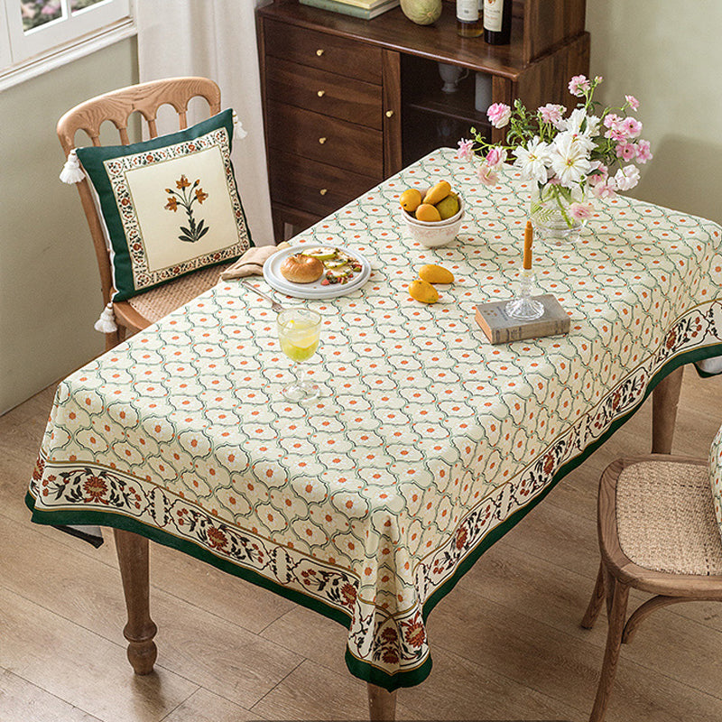Branch vine Chinese pastoral tablecloth retro American tablecloth TV cabinet coffee table cover cloth rectangular tablecloth