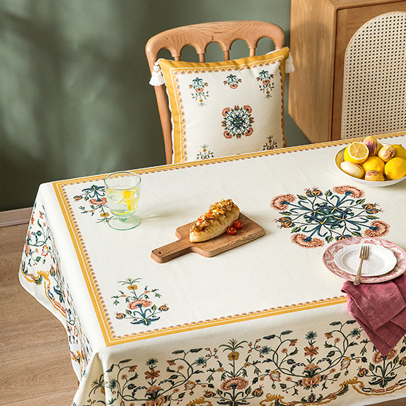 Branch vine Chinese pastoral tablecloth retro American tablecloth TV cabinet coffee table cover cloth rectangular tablecloth