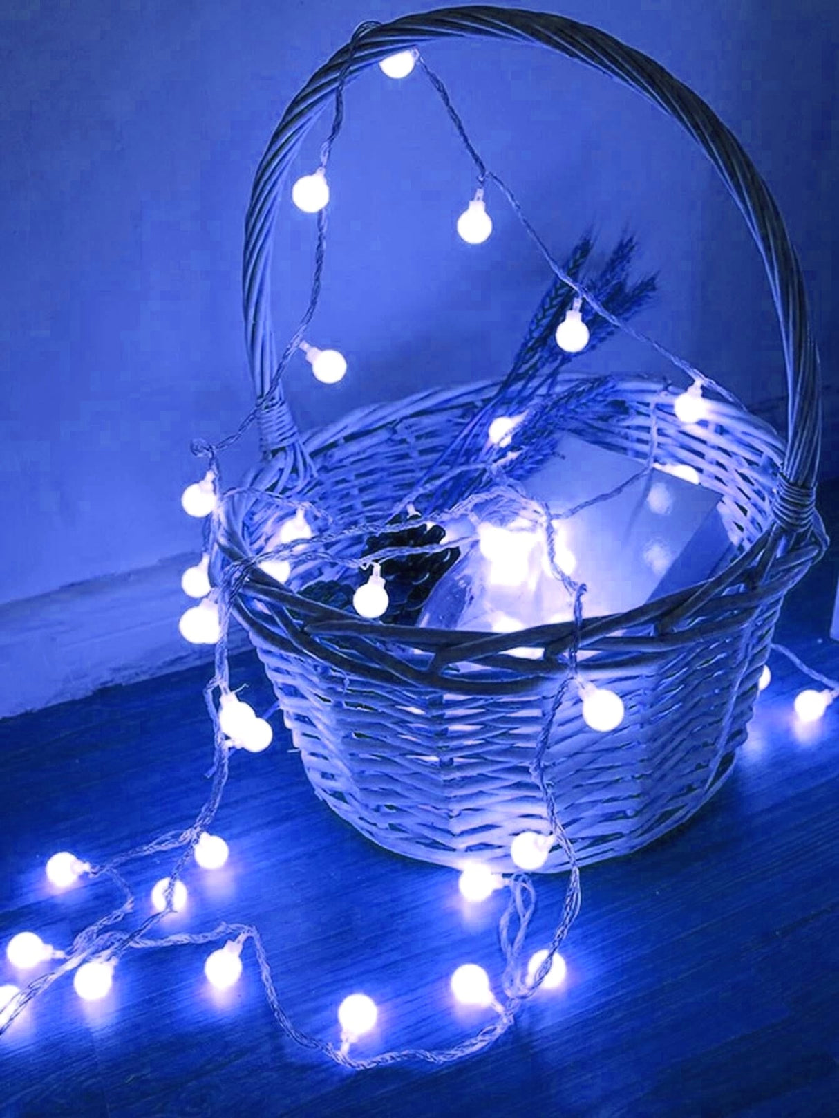7 Color String Light with 40pcs Ball Shaped Bulb 1pc - Novelty Lighting
