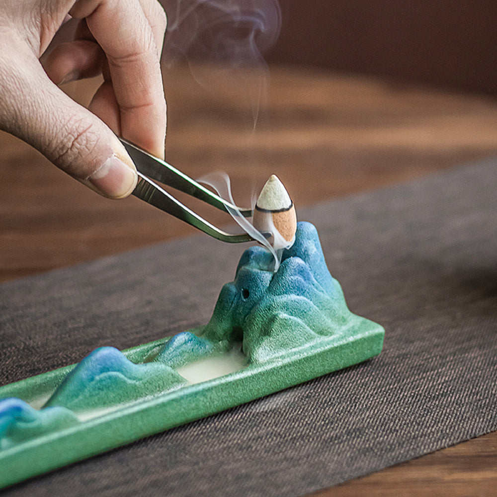 Ceramic Incense Burner, Backflow burner, Aromatherapy, Yoga Incense Burner, Incense seat