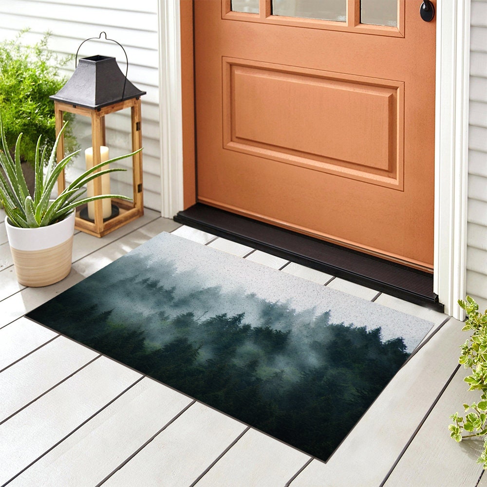 Green Mist Forest PVC Entrance Mat