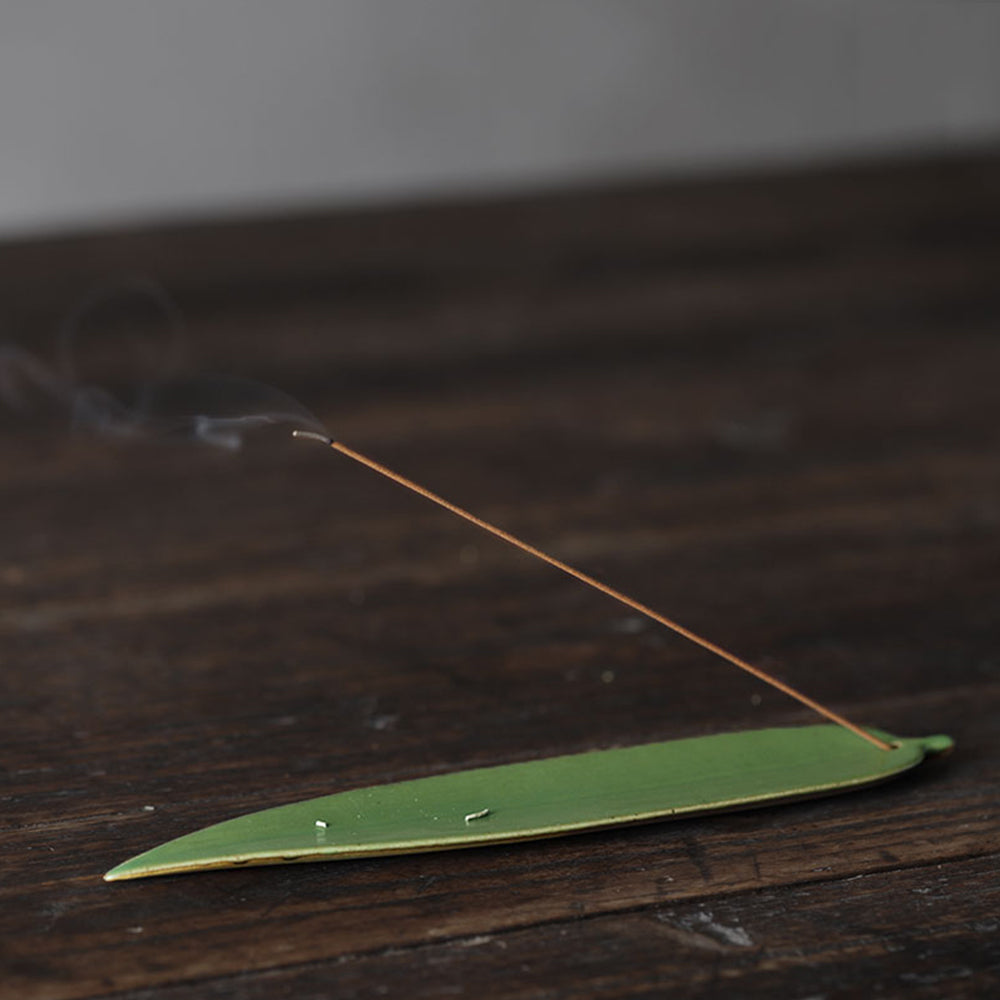 Ceramic Incense Burner, Incense Holder, Art Leaf Design, Aromatherapy, Yoga Incense Burner, Incense seat