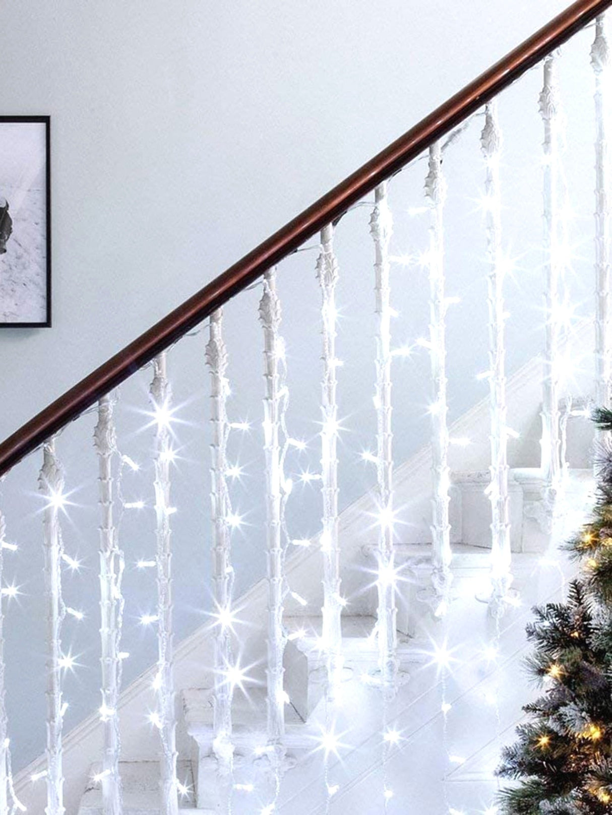 Decorative String Light with 50pcs Bulb Curtain - Novelty Lighting