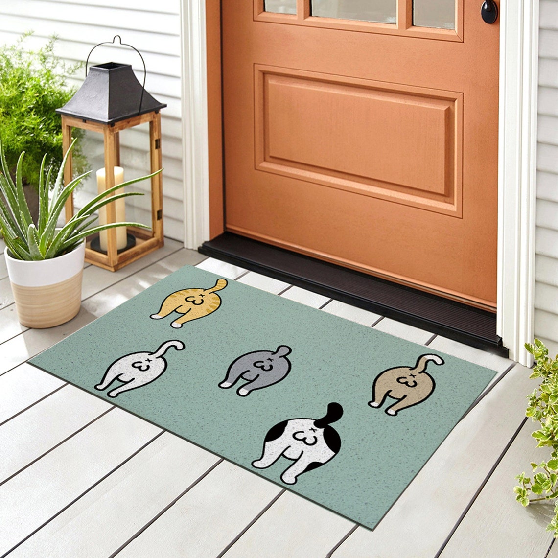 Cute Cat Butt PVC Entrance Mat