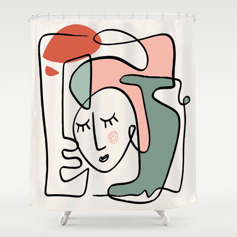 Joker Face Shower Curtain