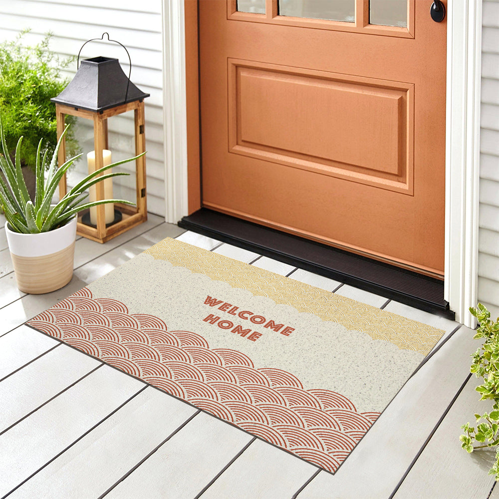 Japanese Wave Welcome Home PVC Entrance Mat
