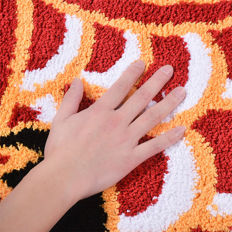Feblilac Red Koi Fish Bath Mat, 17.7"x33.4" Animal Non Slip Bathmat, Cute Bathroom Rugs, Anti Slip Toilet Mat, Soft Thick Bathroom Carpet, Art Bathroom Mats, Best Bath Rugs, Hot Shower Mat Non Slip, Toilet Rug