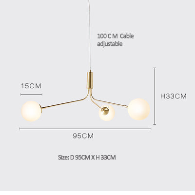 glass ball chandelier