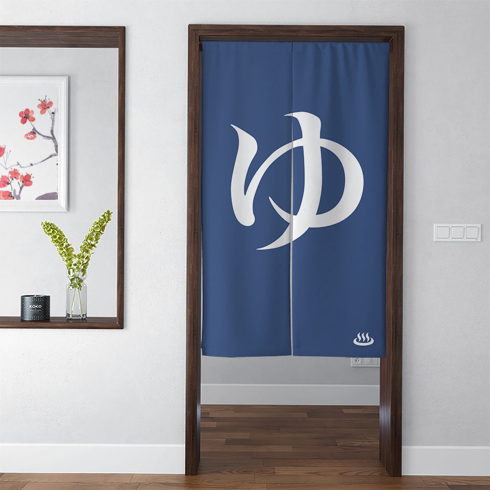 Blue Hot Spring Noren Doorway Curtain