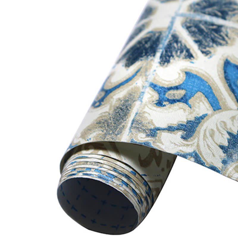 Blue Pattern Peel & Stick Wallpaper (1 roll)