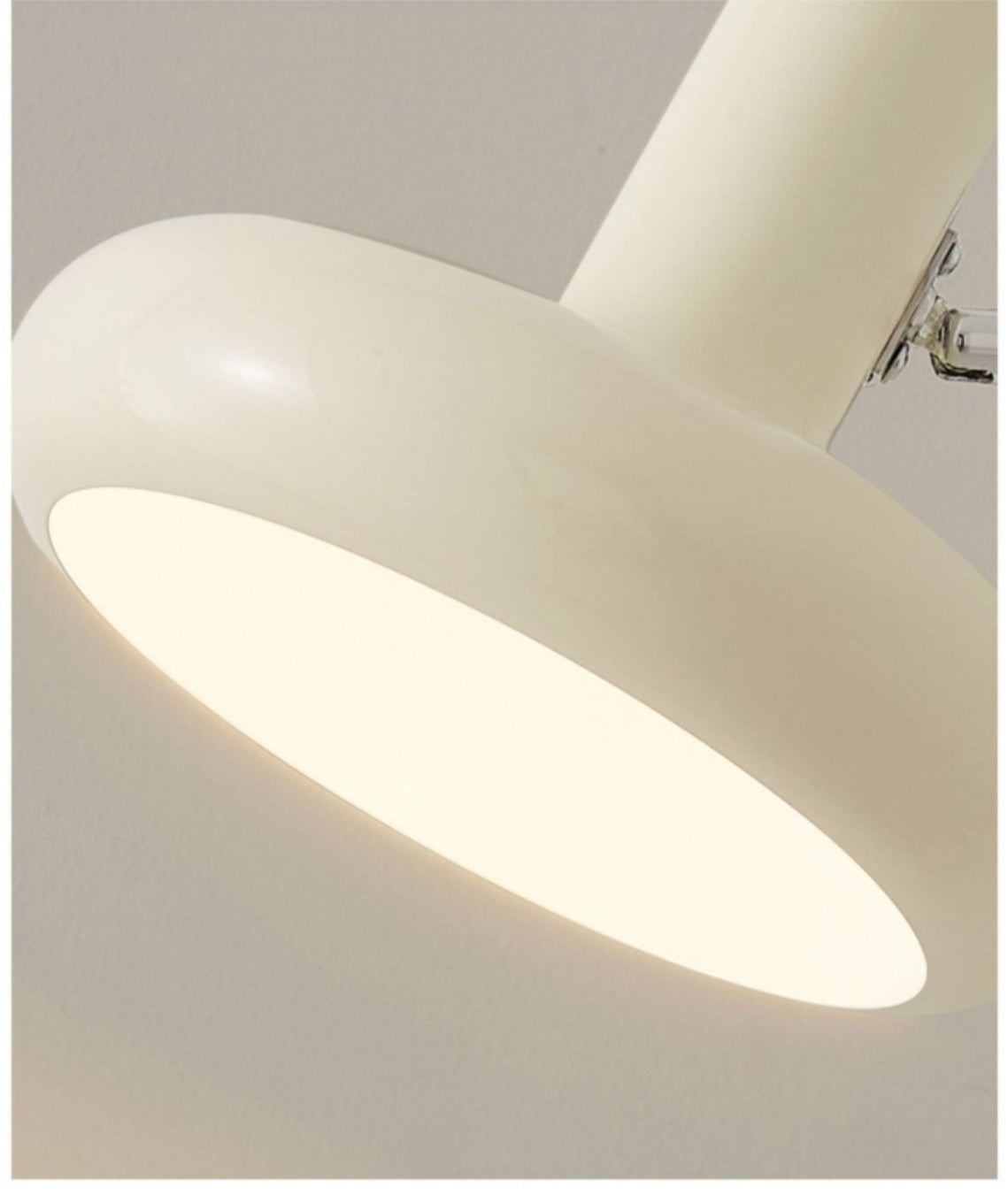 Cream Rocker Arm Wall Lamp