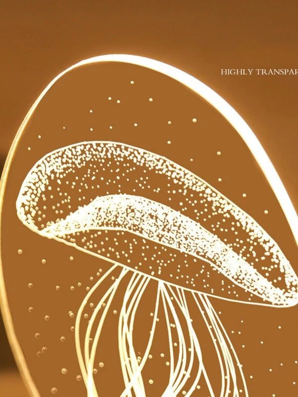 3D Jellyfish Design Light For Night