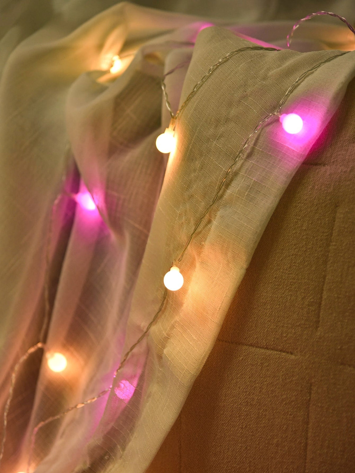 String Light with 10pcs Ball Shaped Bulb 1pc - Novelty Lighting