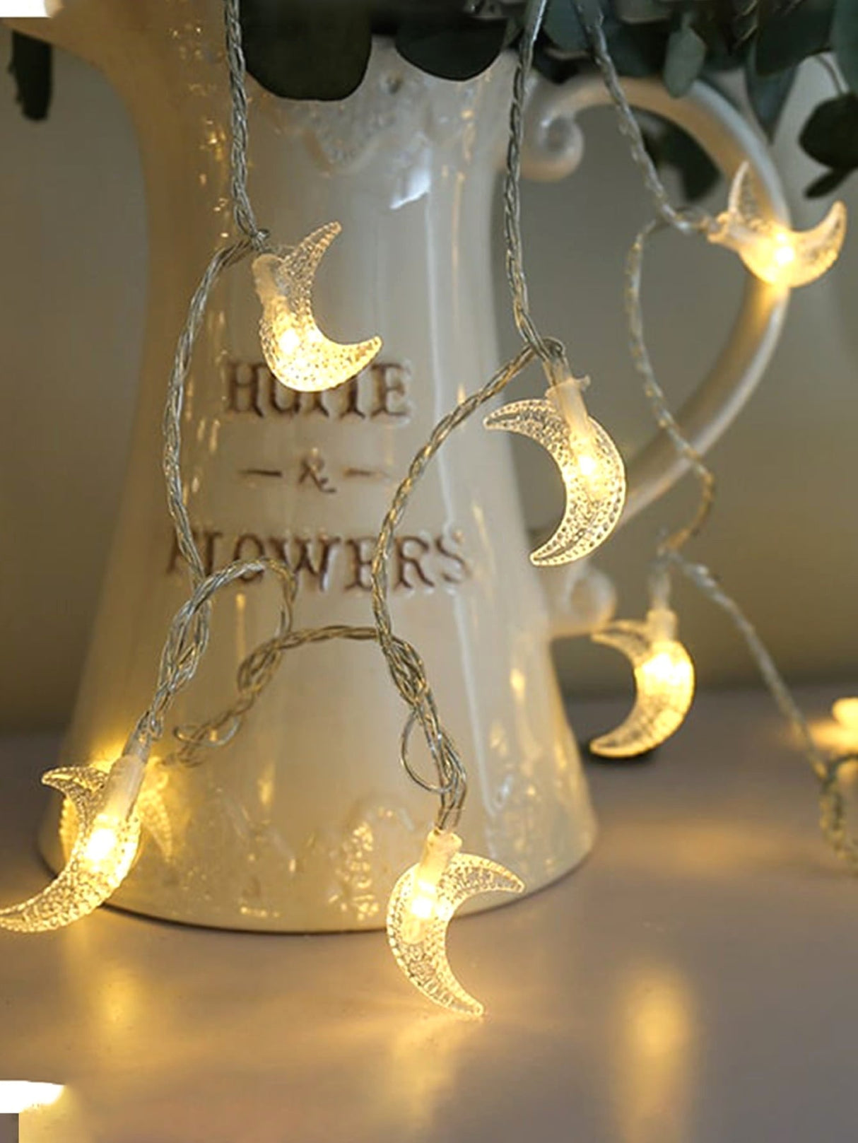 Ramadan String Light with 20pcs Moon Shaped Bulb 1pc - Novelty Lighting