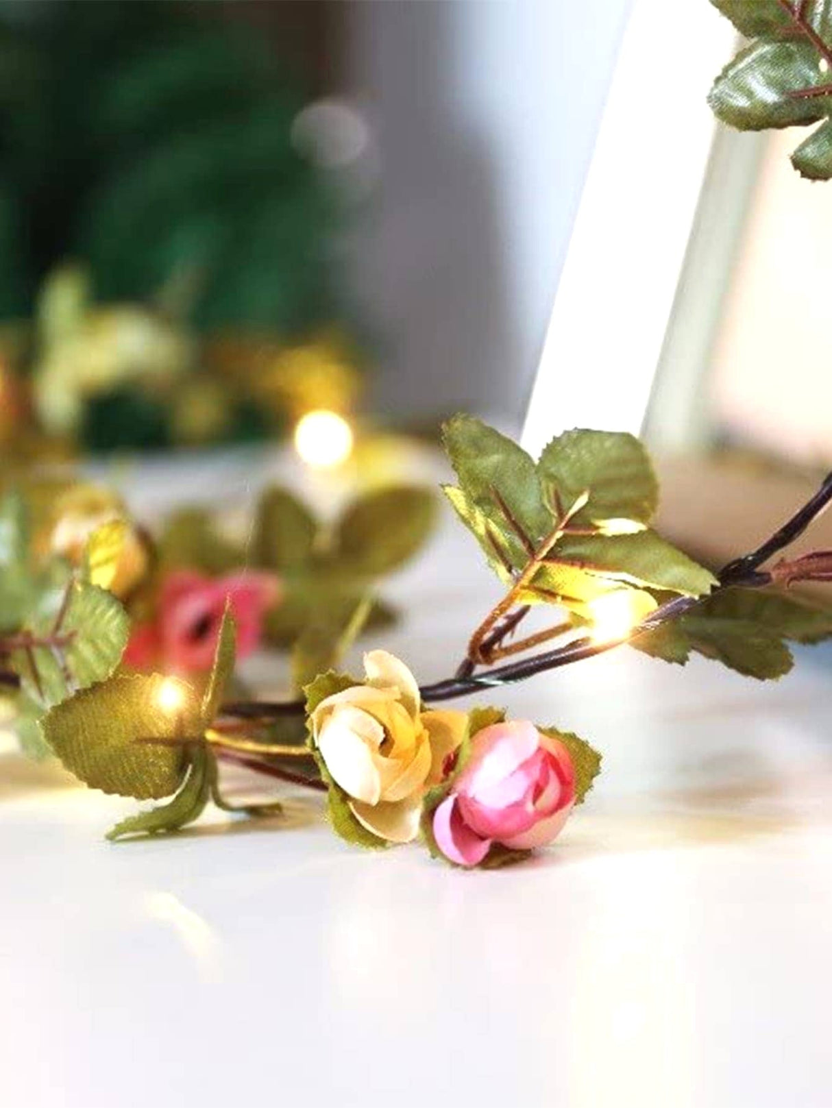 Artificial Flower String Light with 25pcs Bulb 1pc - Novelty Lighting