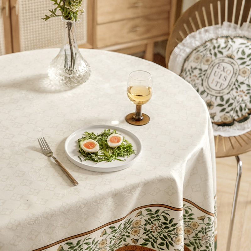 Haitangchun American high-end tablecloth pastoral light luxury living room coffee table tablecloth washing machine cover cloth dustproof tablecloth