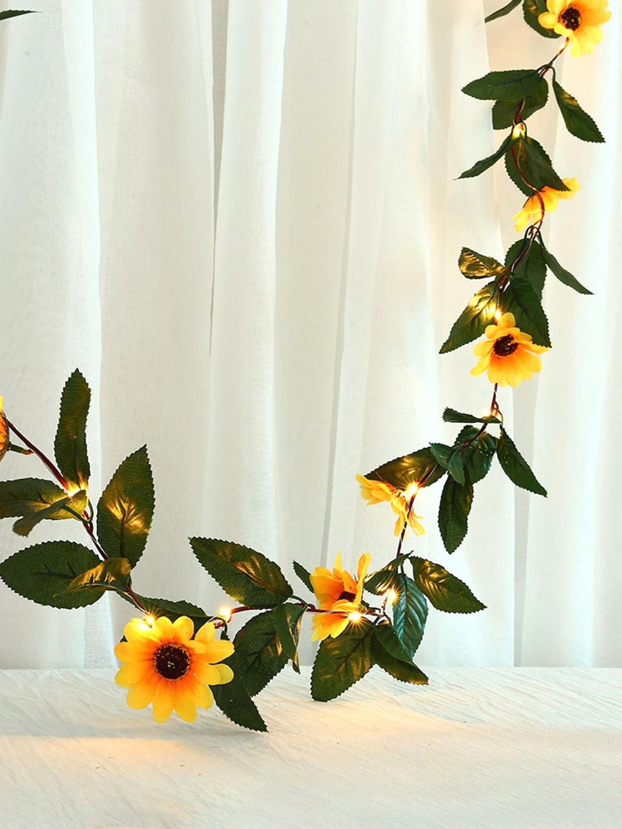 Artificial Sunflower Decor String Light 20pcs - Novelty Lighting
