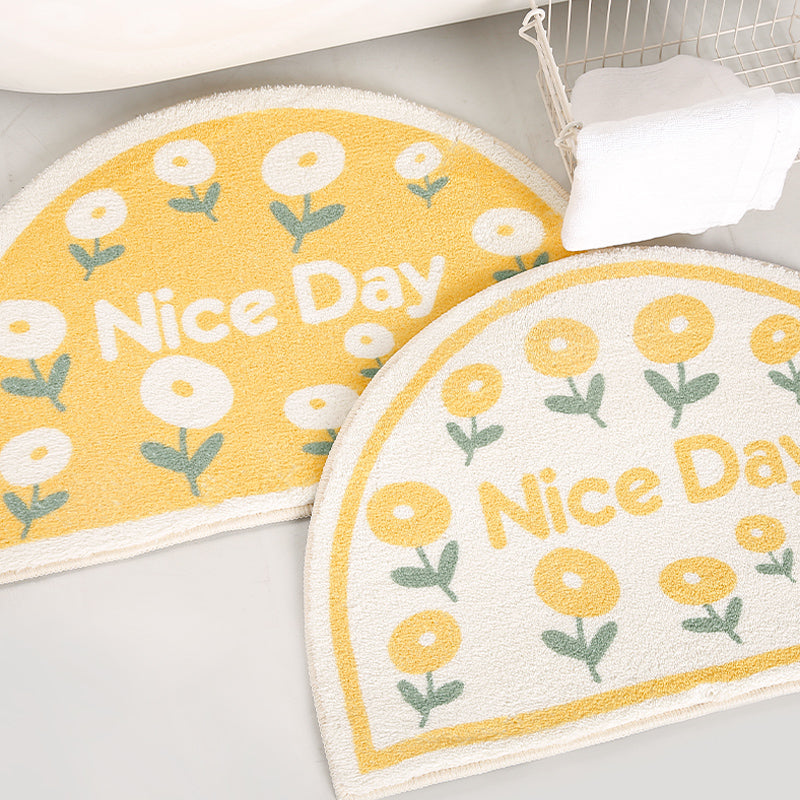 Fresh Lovely Semicircle Bath Mat
